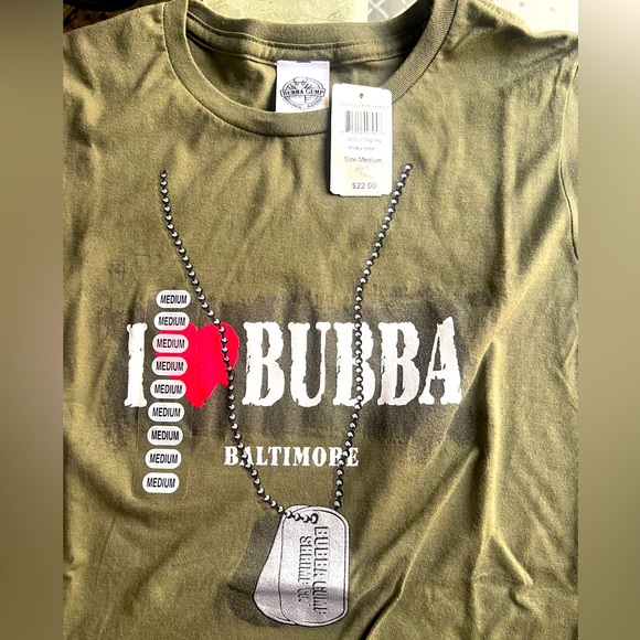 I ❤️ BUBBA - Baltimore BUBBA GUMP Restaurant Tee M (Jr) - Picture 5 of 9